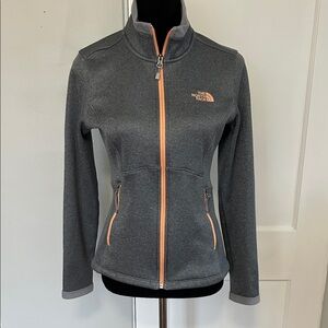 The North Face Women's Charcoal Jacket with Coral Highlights